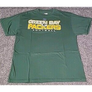 Green Bay Packers T-SHIRT NFL Team ApparelL T-Shirt NFC Size Large